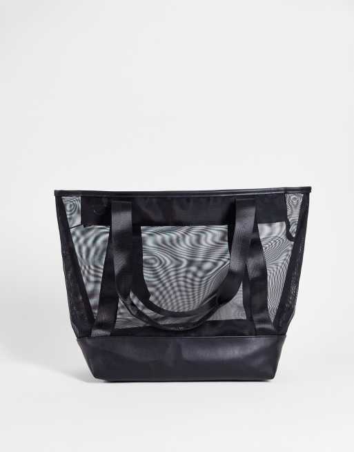 ASOS DESIGN – Svart toteväska i mesh