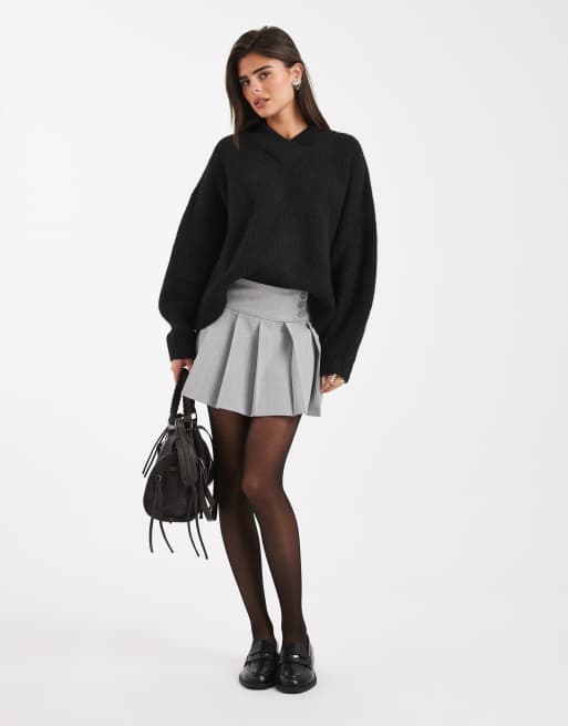 ASOS DESIGN – Svart tröja med v-ringning, 3 av 4