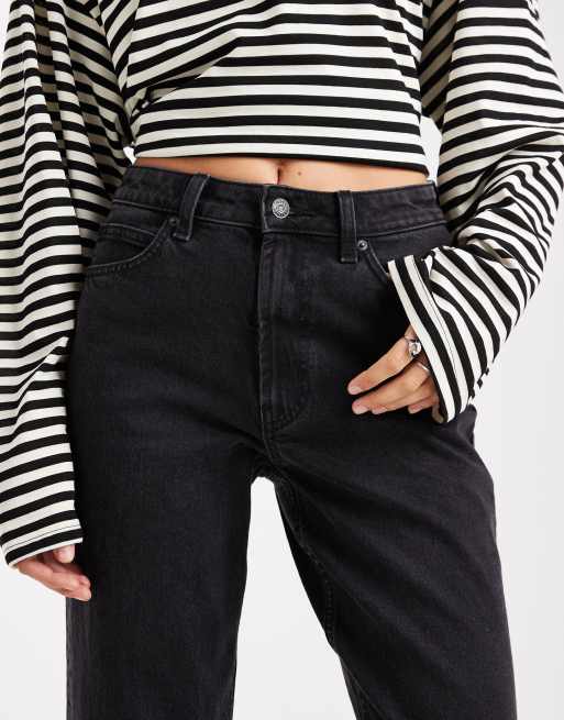 ASOS DESIGN – Svarta, ankellånga jeans med raka ben och bekväm stretch , 5 av 5
