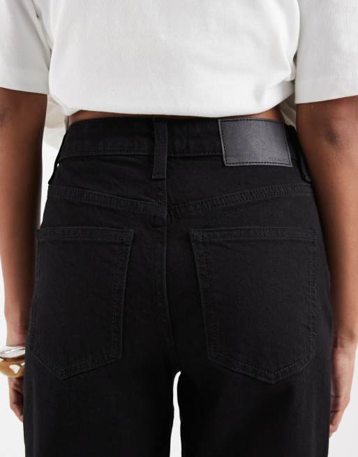 ASOS DESIGN – Svarta, ankellånga jeans med raka ben och bekväm stretch, 4 av 7