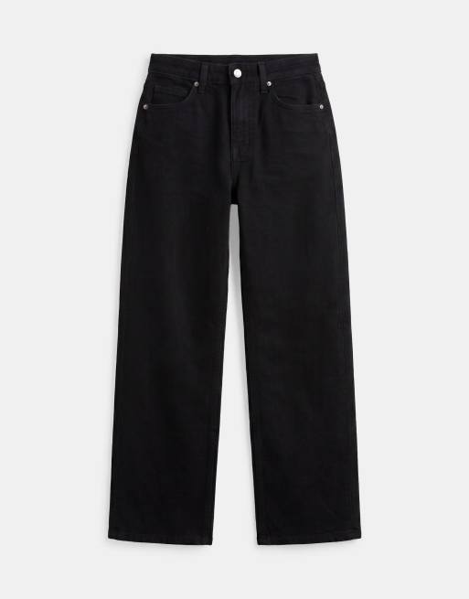 ASOS DESIGN – Svarta, ankellånga jeans med raka ben och bekväm stretch, 6 av 7