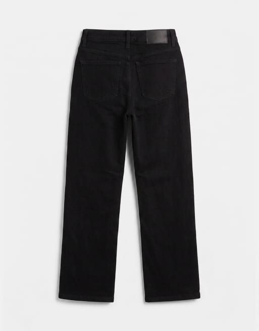ASOS DESIGN – Svarta, ankellånga jeans med raka ben och bekväm stretch, 7 av 7