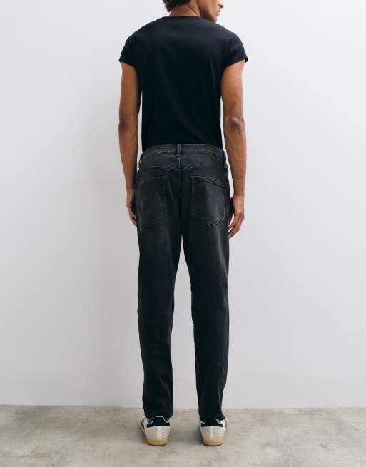 ASOS DESIGN – Svarta avsmalnande jeans med stretch, 2 av 5