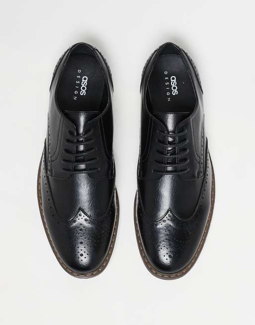 ASOS DESIGN – Svarta brogueboots med snörning, 3 av 5