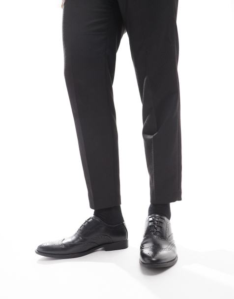 ASOS DESIGN – Svarta brogueskor i läderimitation - view 1