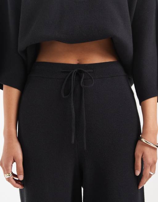 ASOS DESIGN – Svarta byxor med vida ben, del av set, 3 av 11