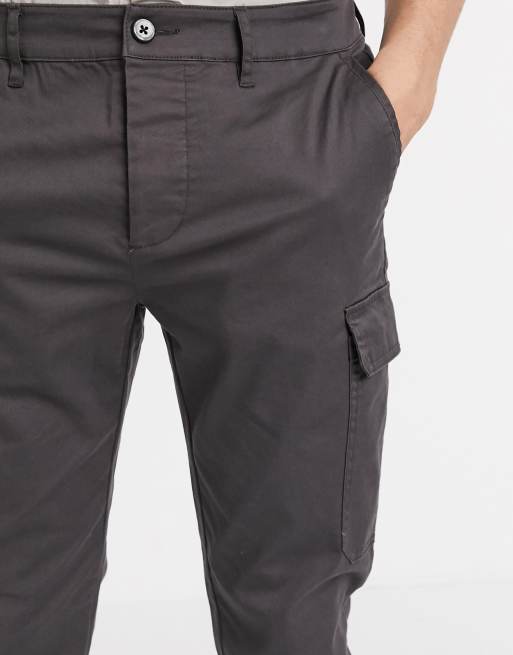 ASOS DESIGN – Svarta cargobyxor med extra smal passform, 3 av 4
