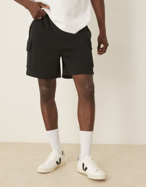 ASOS DESIGN – Svarta cargoshorts i oversize - view 1