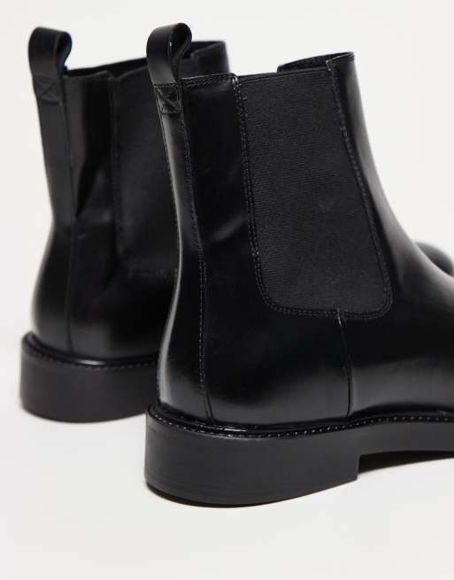 ASOS DESIGN – Svarta chelseaboots i polido-läder, 2 av 3