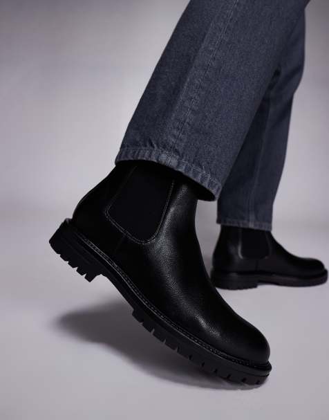 ASOS DESIGN – Svarta chelseaboots - view 1