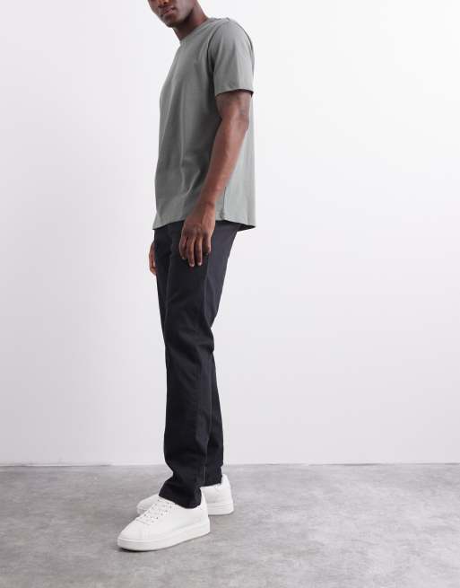 ASOS DESIGN – Svarta chinos med smal passform, 2 av 6