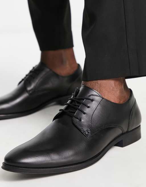 ASOS DESIGN – Svarta derbyskor i skinn, 3 av 4