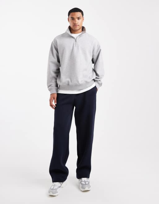 ASOS DESIGN – Svarta, enkla mjukisbyxor med vida ben, 2 av 5
