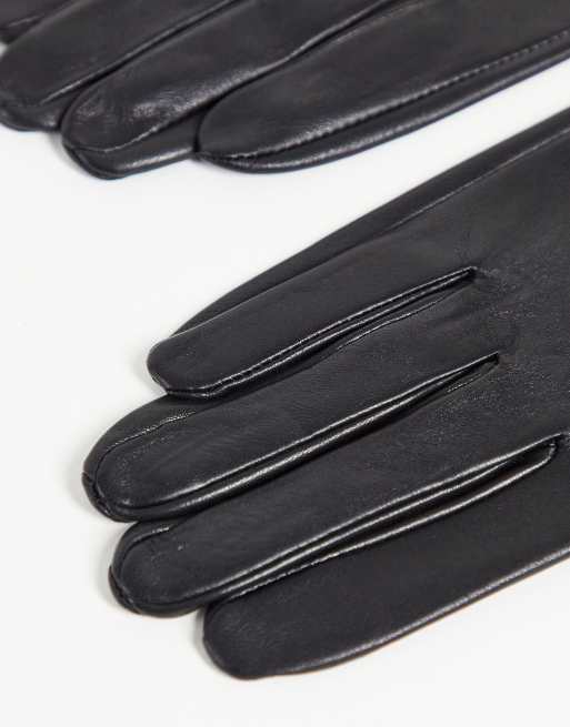 ASOS DESIGN – Svarta handskar i läder, 4 av 4