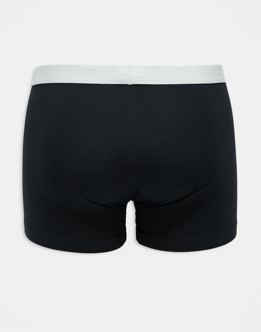 ASOS DESIGN – Svarta kalsonger med färgade midjeband, 5-pack, 2 av 3