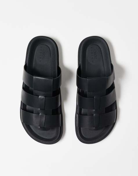 ASOS DESIGN – Svarta, klassiska sandaler med remmar - view 1