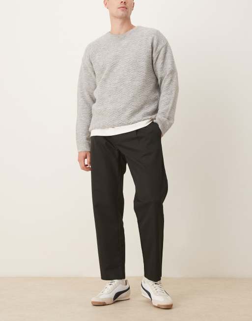 ASOS DESIGN – Svarta, korta byxor med raka ben och halvelastiskt midjeband, 2 av 5