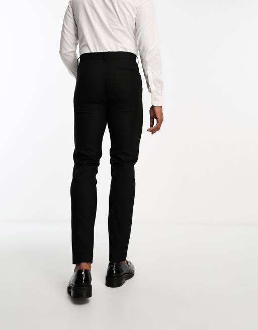 ASOS DESIGN - Svarta kostymbyxor med smal passform, 2 av 5