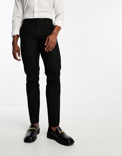 ASOS DESIGN - Svarta kostymbyxor med smal passform, 4 av 5