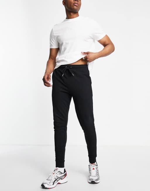 ASOS DESIGN – Svarta, lätta mjukisbyxor med extra smal passform, 4 av 4