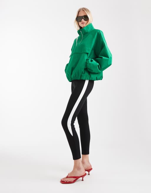 ASOS DESIGN – Svarta leggings med vit sidorand, 2 av 9