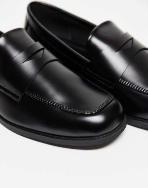 ASOS DESIGN – Svarta loafers