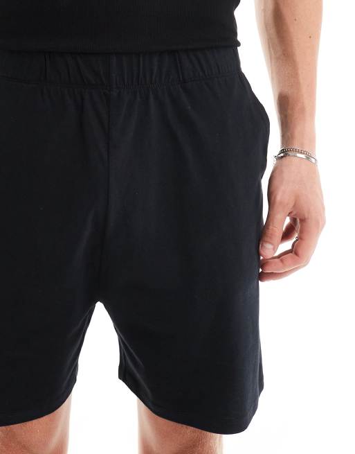 ASOS DESIGN – Svarta lounge-shorts i jersey, 4 av 5