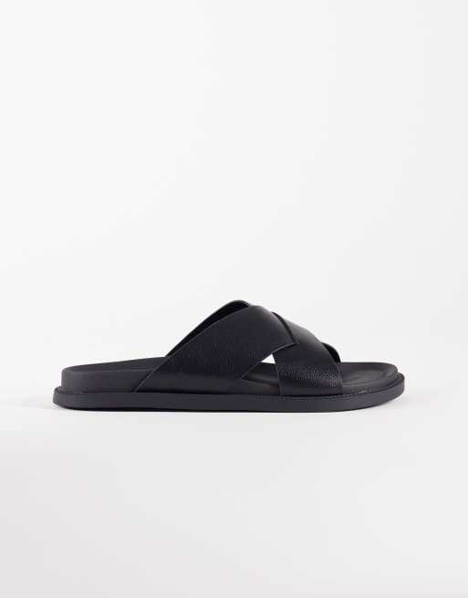 ASOS DESIGN – Svarta sandaler med korsade remmar, 2 av 4