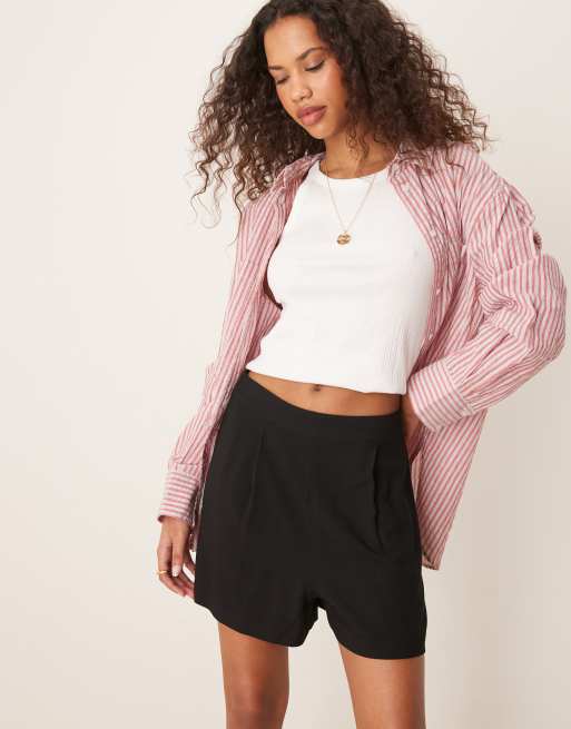 ASOS DESIGN – Svarta shorts i dra på-stil, 5 av 5