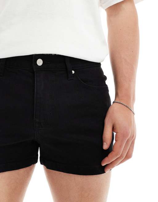 ASOS DESIGN – Svarta, skinny, superkorta shorts, 5 av 5