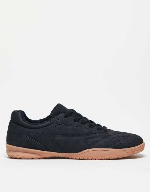 ASOS DESIGN – Svarta sneakers med naturvita sömmar, 3 av 4
