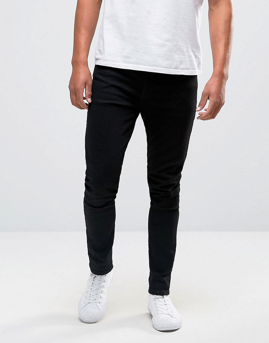 ASOS DESIGN – Svarta superskinny jeans