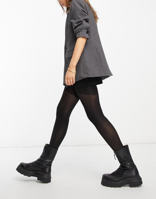 ASOS DESIGN – Svarta tights med stöd för mage, rumpa och lår på 40 denier, 4 av 4