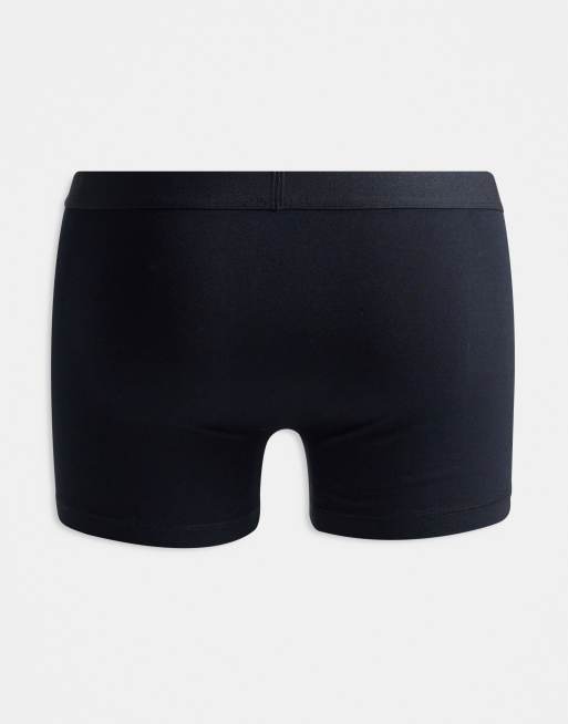 ASOS DESIGN – Svarta trunks i pack om 3, 3 av 3