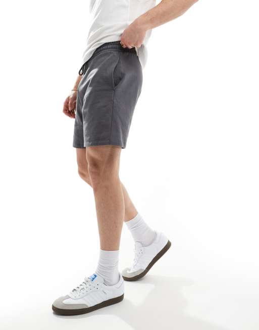ASOS DESIGN – Svarta, tvättade, korta shorts med smal passform, 4 av 5