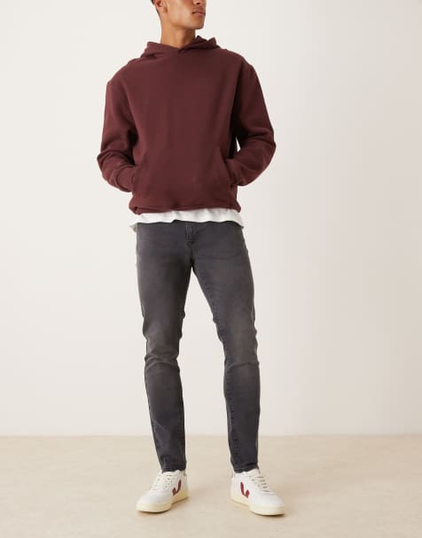 ASOS DESIGN – Svarta urtvättade skinny jeans - view 1