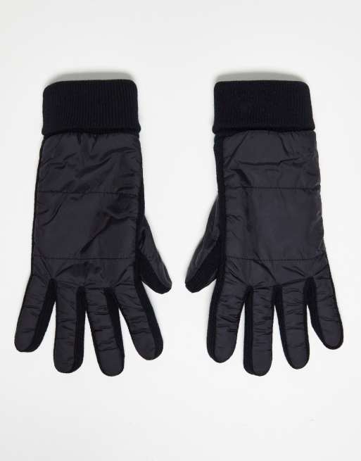 ASOS DESIGN – Svarta, vadderade handskar 