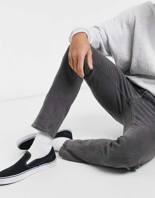 ASOS DESIGN – Svarttvättade, stretchiga smala jeans, 4 av 4