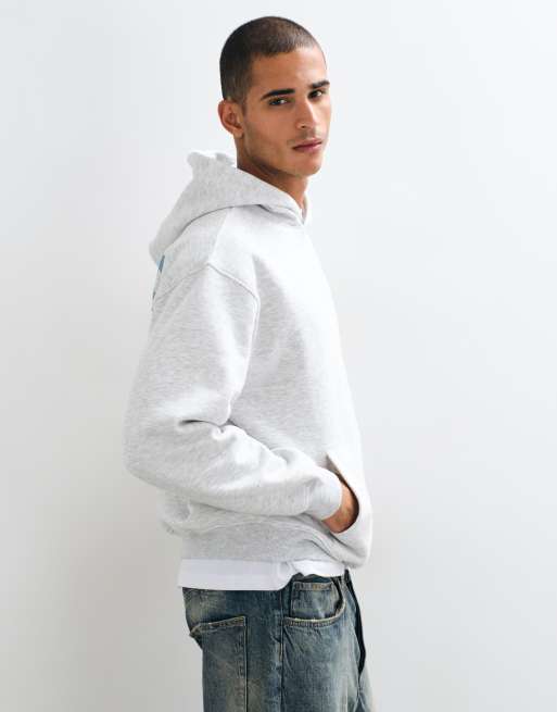 ASOS DESIGN - Sweat à capuche avec imprimé padel - Gris chiné, 3 de 5