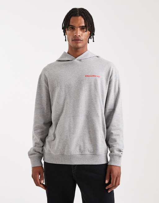ASOS DESIGN - Sweat à capuche avec imprimé voiture rouge - Gris chiné, 3 de 5