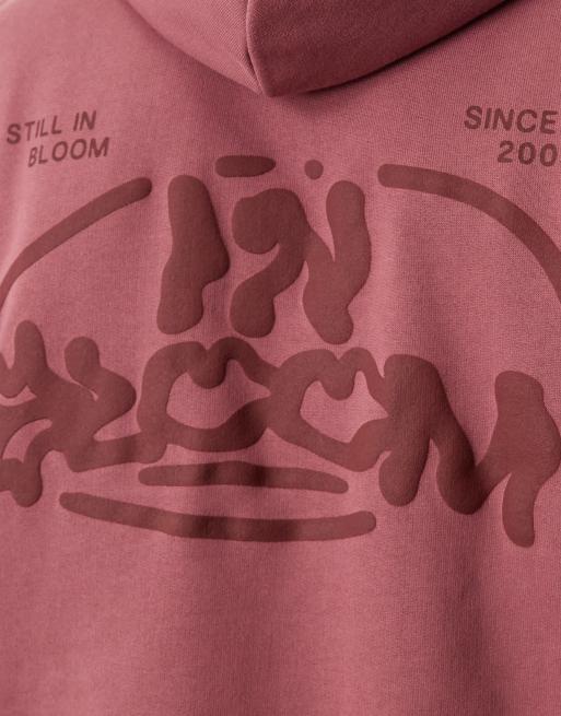 ASOS DESIGN - Sweat à capuche avec inscription en relief - Rose, 3 de 4