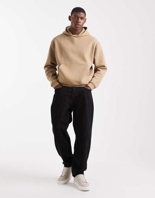 ASOS DESIGN - Sweat à capuche basique coupe carrée - Marron, 2 de 5