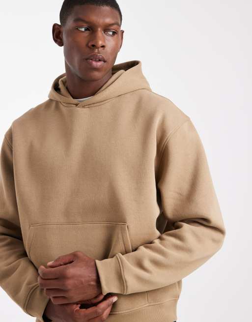 ASOS DESIGN - Sweat à capuche basique coupe carrée - Marron, 5 de 5