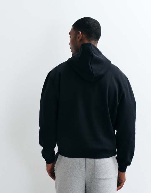 ASOS DESIGN - Sweat à capuche basique coupe carrée - Noir, 3 de 5