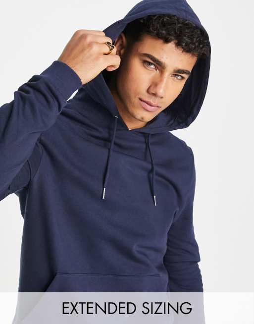 ASOS DESIGN - sweat à capuche - Bleu marine