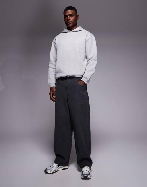 ASOS DESIGN - Sweat à capuche de qualité supérieure en tissu épais 400 g/m<sup>2</sup> - Gris chiné, 2 de 5