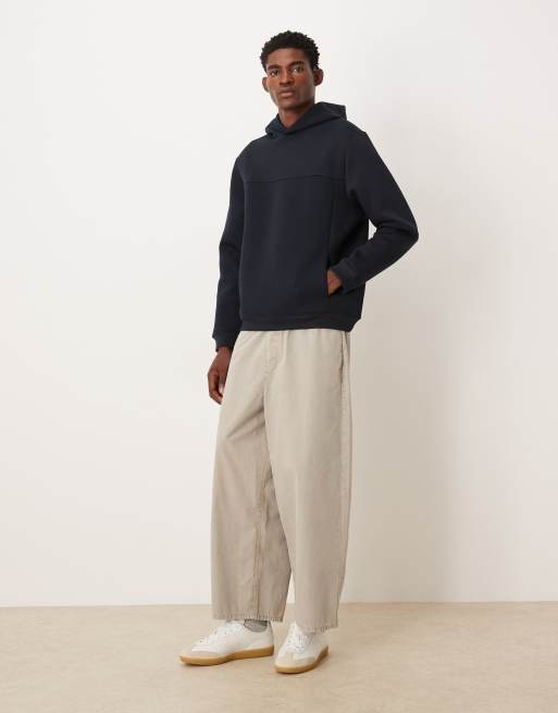 ASOS DESIGN - Sweat à capuche décontracté en tissu imitation néoprène épais - Bleu marine, 2 de 5