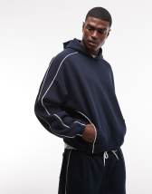 Topman - Sweat à capuche classique - Noir