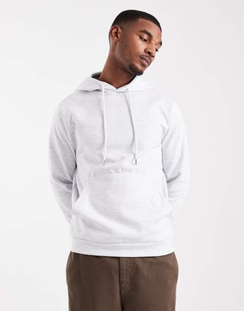 ASOS DESIGN - Sweat à capuche épais imitation néoprène - Gris chiné - view 1