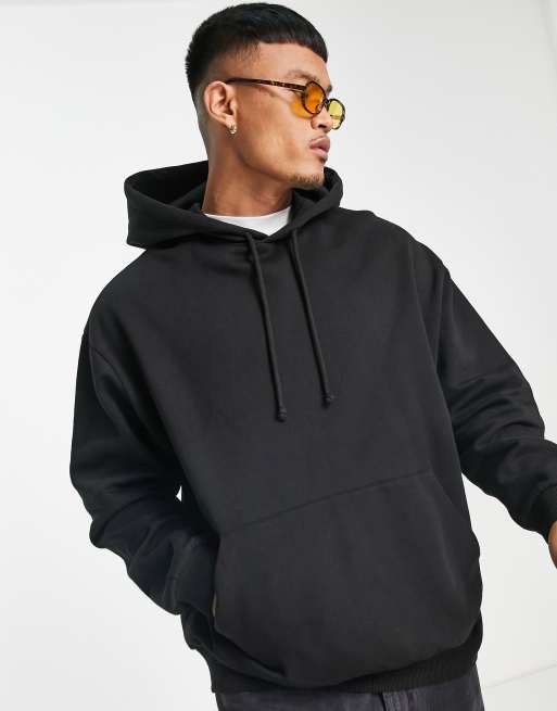 ASOS DESIGN - sweat à capuche oversize avec imprimé dessin au dos - Noir